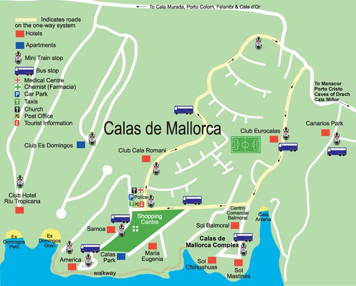 Calas De Majorca Static Map 
